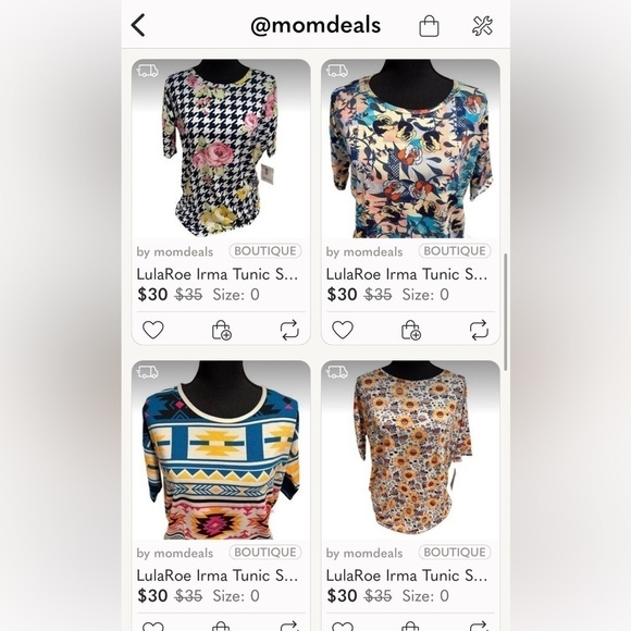 LulaRoe Irma Mid-Sleeve Stretchy High-Low Tunic Top Loose Fit Modest XXS-XS-S-M - Picture 10 of 12